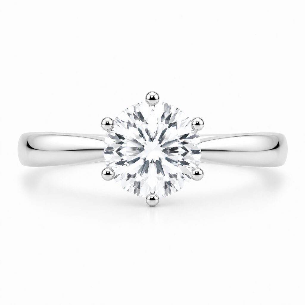 round brilliant cut diamond solitaire rings melbourne australia unique design