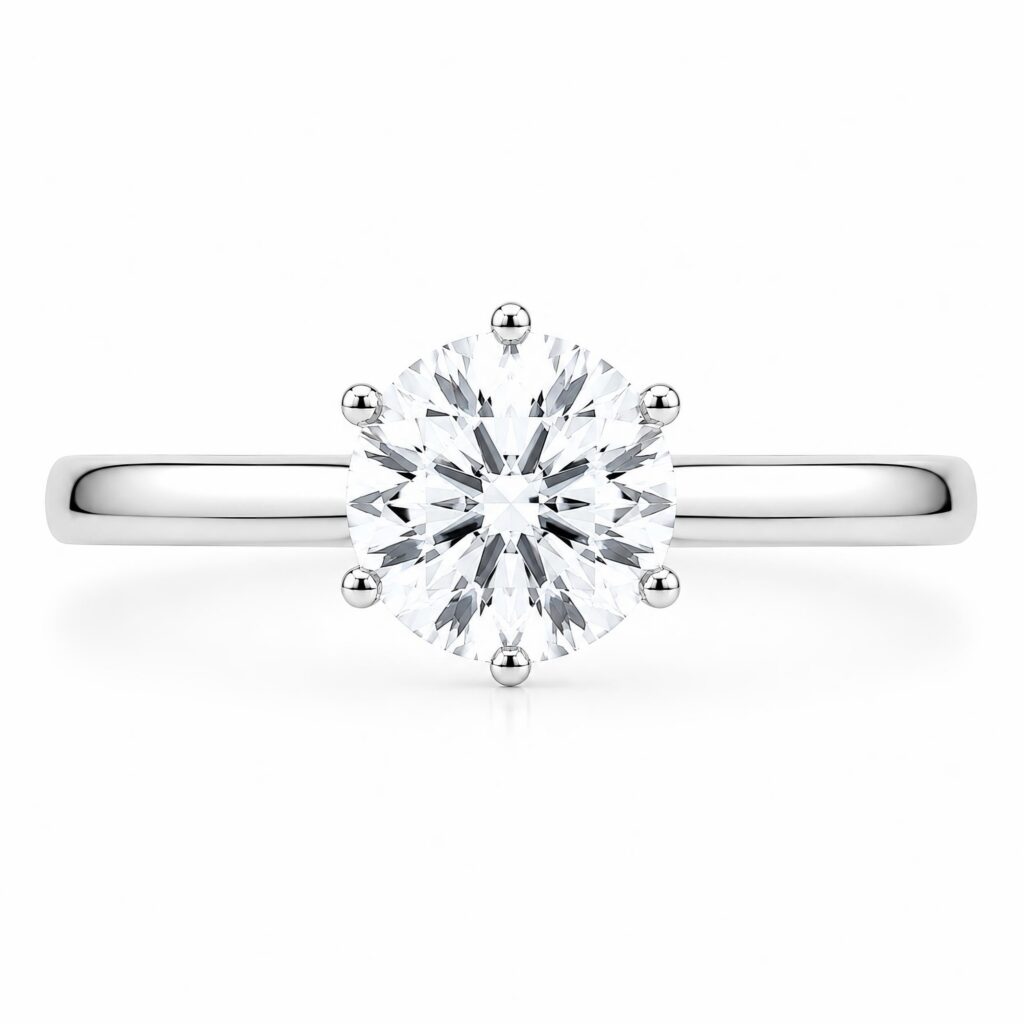 round brilliant cut diamond solitaire engagment rings melbourne australia best price