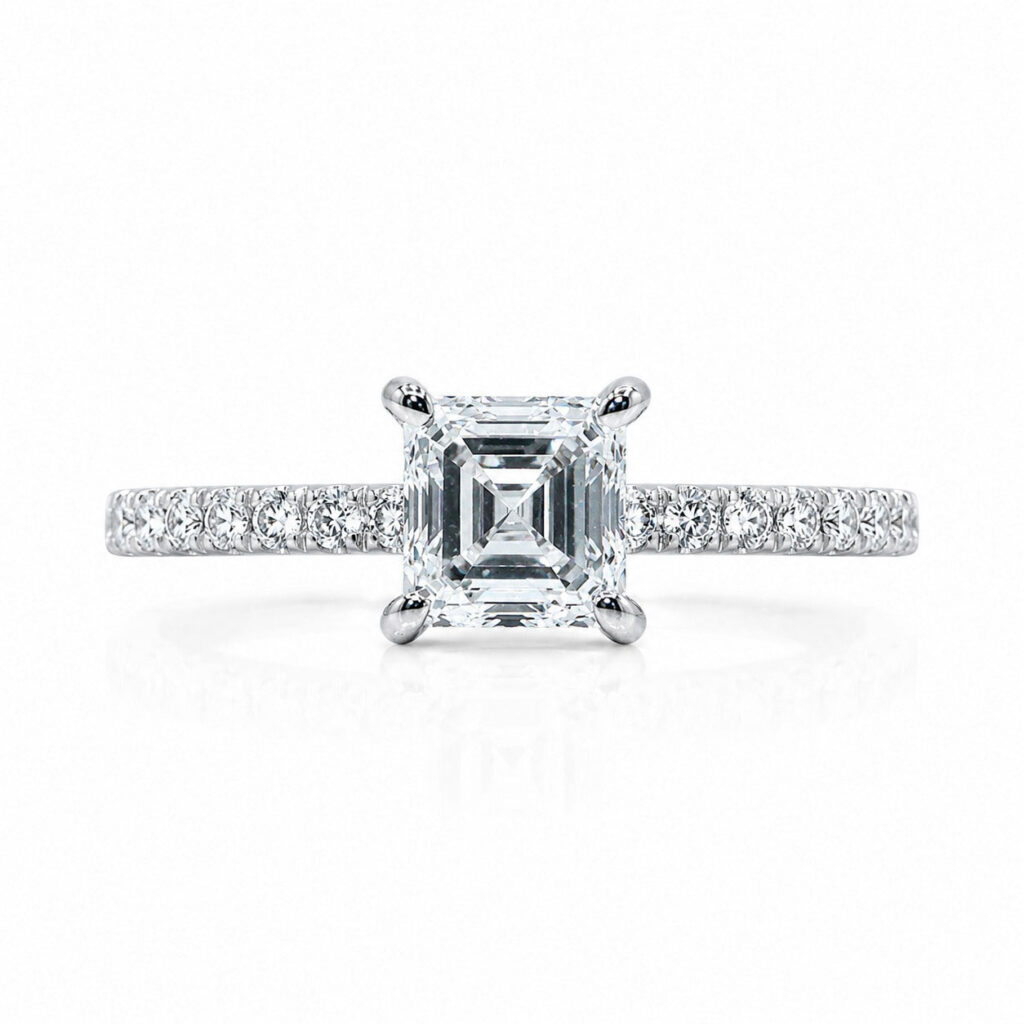 asscher cut diamond engagement rings sydney high-quality jewelry at best price